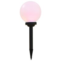 Meubelen-Online - LED-solarlampen rond 20 cm RGB 3 st