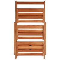 Meubelen-Online - Plantenstandaard 3-laags 50x63x80 cm massief acaciahout