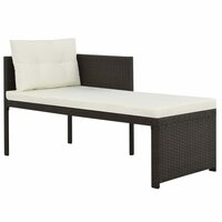 Meubelen-Online - Loungeset Compact dining poly rattan bruin