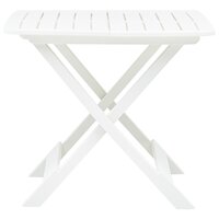 Meubelen-Online - Tuintafel Timo inklapbaar 79x72x70 cm kunststof wit
