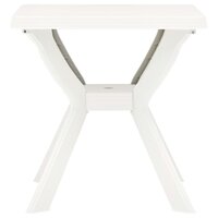 Meubelen-Online - Tuintafel Bistrotafel 70x70x72 cm kunststof wit