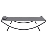 Meubelen-Online - Tuinbed Armando 200x90 cm staal grijs ligbed
