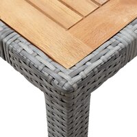 Meubelen-Online - Tuinset Sunset met kussens poly rattan grijs