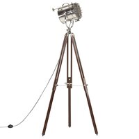 Meubelen-Online - Vloerlamp driepoot 180 cm massief mangohout