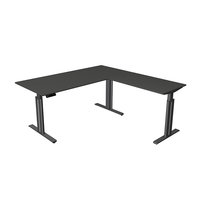 Kerkmann - Hoekbureau Move-3 elegant antraciet 180x180cm elektrisch verstelbaar