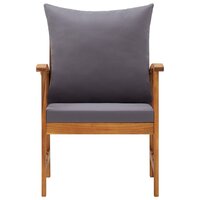 Tuinstoelen Mindy met kussens 2 st massief acaciahout