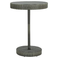 Tuinbarset Marsha met kussens poly rattan grijs 5-delig