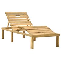 Ligbed Easy met tafel ge&iuml;mpregneerd grenenhout