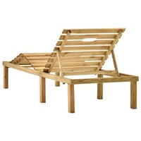 Ligbed Easy met tafel ge&iuml;mpregneerd grenenhout