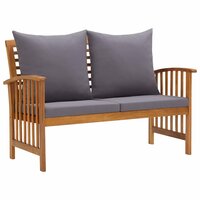Loungeset Amanda met bank en salontafel bruin