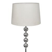 Vloerlamp met kap en 4 ballen wit