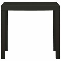 Tuintafel Connie 79x65x72 cm kunststof antracietkleurig