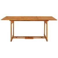 Tuintafel James 180x90x75 cm massief acaciahout