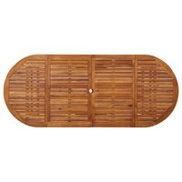 Tuintafel Henri ovaal 220x90x75 cm massief acaciahout