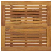 Bartafel 80x80x110 cm poly rattan en massief hout zwart