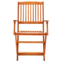Tuinset Joke armleuning inklapbaar massief hout 3-delig