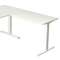 Zit sta hoekbureau Move-3 wit 180x180cm elektrisch
