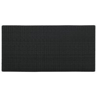 Bartafel Ondel met opbergrek 120x60x110 cm poly rattan zwart