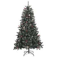 Kunstkerstboom met standaard 150 cm PVC groen | Prachtig!