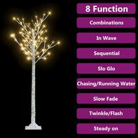 Kerstboom wilg met 140 LED&#039;s binnen en buiten 1,5 m warmwit