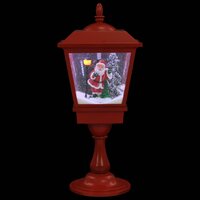 Sokkellamp met kerstman LED 64 cm