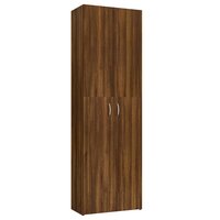 Archiefkast Andr&eacute; 60x32x190 cm bewerkt hout bruineikenkleurig
