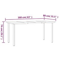 Tuinset Horizon poly-rattan zwart tafel met 4 stoelen