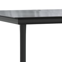 Tuinset Laren poly rattan donkergrijs tafel met 4 stoelen