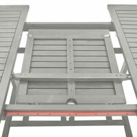 Tuintafel Fox 200X100X75 Cm Massief Acaciahout Grijs