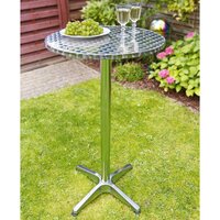 Bistrotafel Inklapbaar Rond 60X60X(58-115) Cm Aluminium