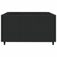 Loungeset Wendy Met Kussens Poly Rattan Zwart