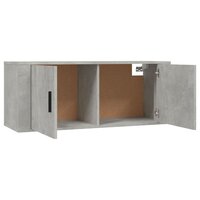 3-Delige Tv-Meubelset Bewerkt Hout Betongrijs