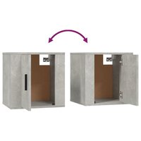 3-Delige Tv-Meubelset Bewerkt Hout Betongrijs