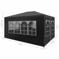 Partytent 3X4 M Antraciet