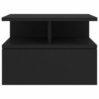 Nachtkastjes 2 St 40X31X27 Cm Bewerkt Hout Zwart