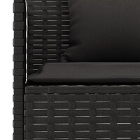 Loungeset Mieke Met Kussens Poly Rattan Zwart