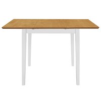 Eethoek Lilly uitklapbaar 80x80-120 cm wit