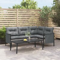 Loungeset Adriaan Staal Antracietkleurig