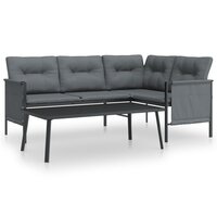 Loungeset Adriaan Staal Antracietkleurig