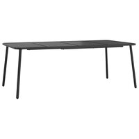 Tuinset  Florida Staal Antracietkleurig 8 stoelen