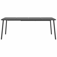 Tuinset  Florida Staal Antracietkleurig 8 stoelen