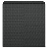 Tuinbox 100X49X103,5 Cm Polyetheen Rattan Zwart