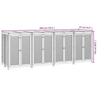 Tuinbox 280X87X104 Cm Massief Acaciahout