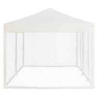 Partytent Inklapbaar Met Zijwanden 3X6 M Cr&egrave;mekleurig