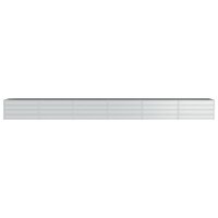 Plantenbak Verhoogd 480X80X45 Cm Gegalvaniseerd Staal Zilver