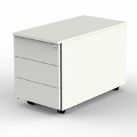 Ladeblok 80cm met slot wit