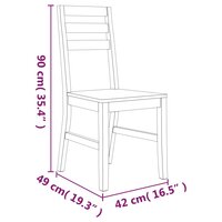 Eethoek Norma Massief Acaciahout 110x70 cm