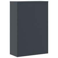 Archiefkast Marit Staal Antracietkleurig 90x40x140cm