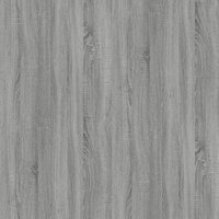Boekenkast Roomdivider 80X24X192 Cm Bewerkt Hout Grijs