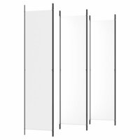 Kamerscherm Met 6 Panelen 300X220 Cm Stof Wit